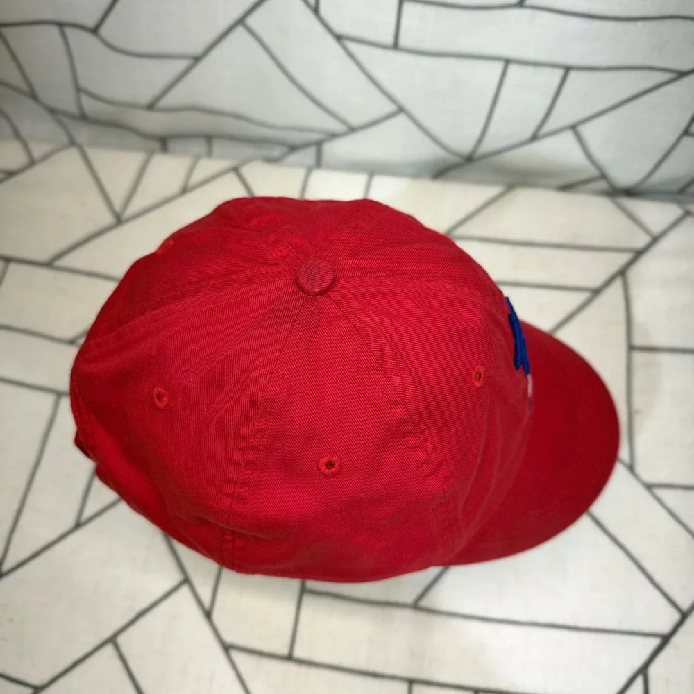 Wrangler Baseball Cap OS Red National Patriot Embroidered Adjustable Hat